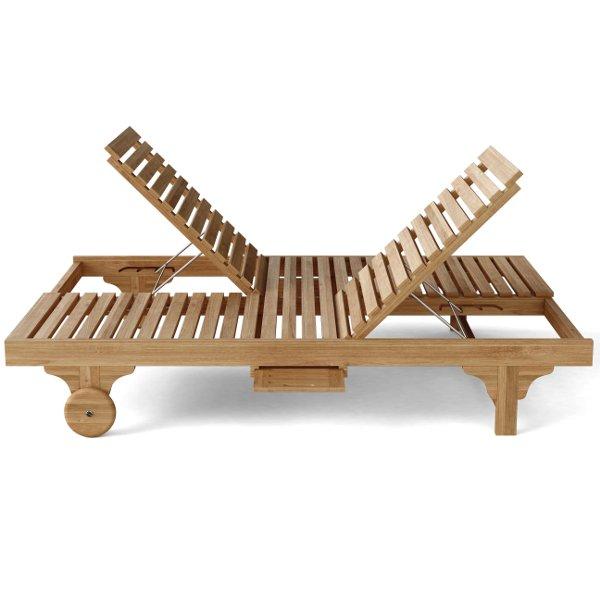 Bel-Air Double Sun Lounger Double Back Lounge Chair