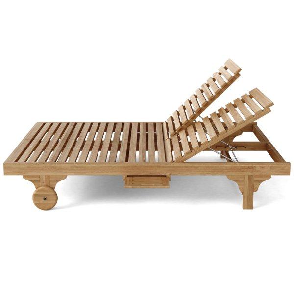 Bel-Air Double Sun Lounger Double Back Lounge Chair