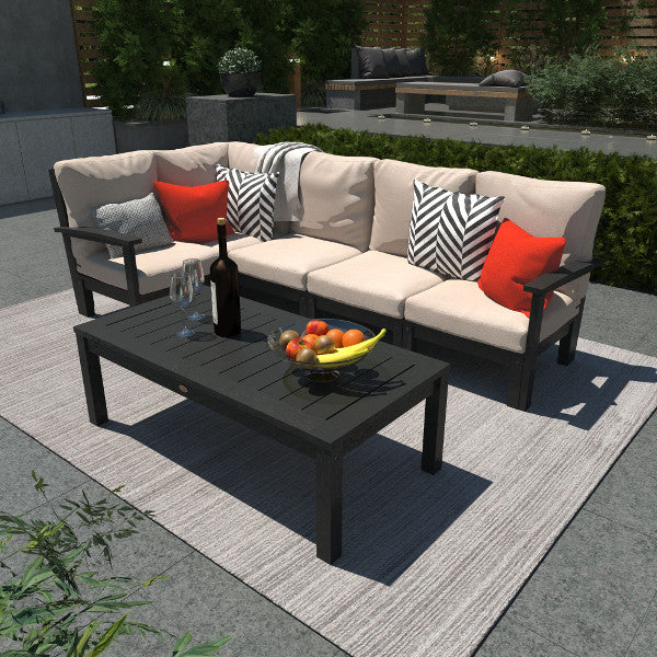 Bespoke Deep Seating 6 pc Sectional Set with Conversation Table Sectional Set
