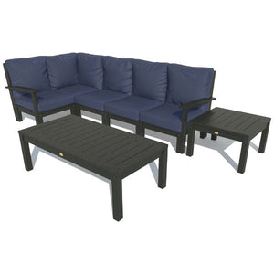 Bespoke Deep Seating 7 pc Sectional Set with Conversation and Side Table Sectional Set