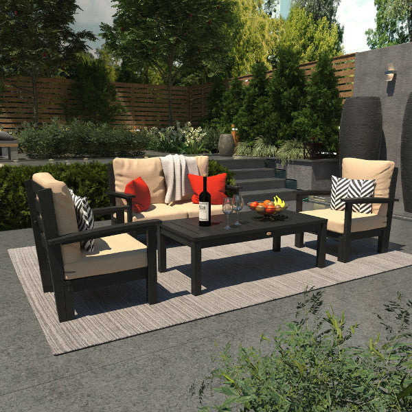 Bespoke Deep Seating Loveseat, Set of Chairs and Conversation Table Chair