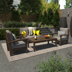 Bespoke Deep Seating Loveseat, Set of Chairs and Conversation Table Chair