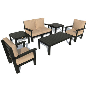 Bespoke Deep Seating Loveseat, Set of Chairs, Conversation and 2 Side Table Chair Driftwood / Black