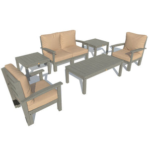 Bespoke Deep Seating Loveseat, Set of Chairs, Conversation and 2 Side Table Chair Driftwood / Coastal Teak