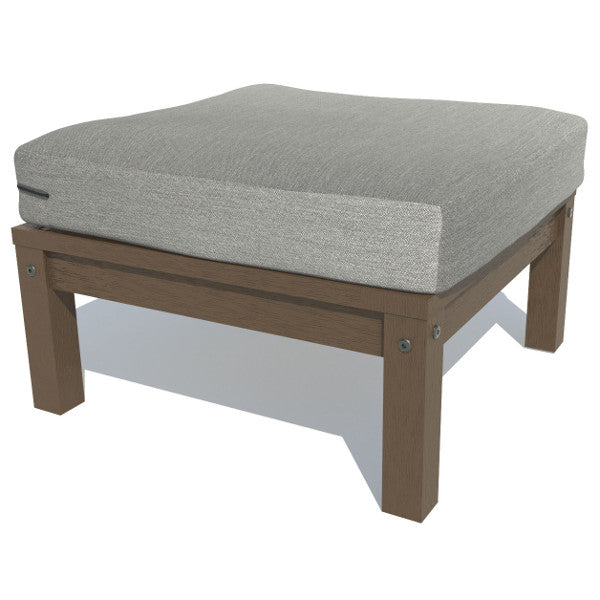 Bespoke Deep Seating Ottoman Chair Stone Gray / Weathered Acorn