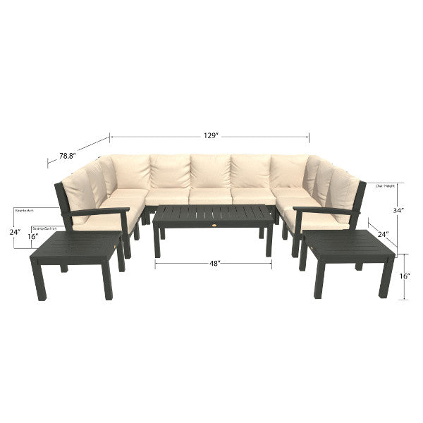 Bespoke Deep Seating Sofa and Ottoman Outdoor Sofa