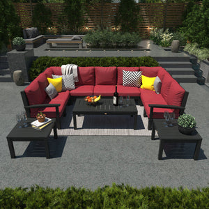 Bespoke Deep Seating Sofa and Ottoman Outdoor Sofa