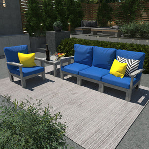 Bespoke Deep Seating Sofa, Chair and Side Table Sectional Set