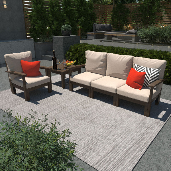 Bespoke Deep Seating Sofa, Chair and Side Table Sectional Set