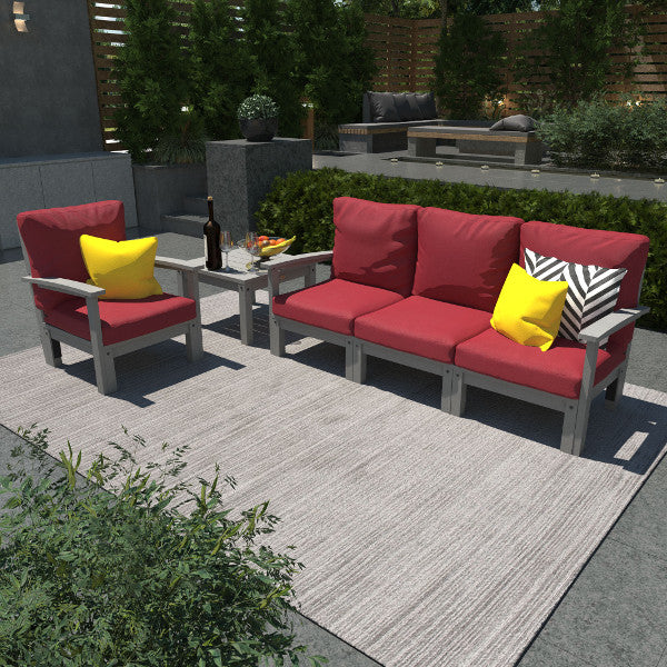 Bespoke Deep Seating Sofa, Chair and Side Table Sectional Set