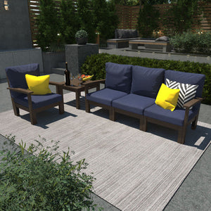 Bespoke Deep Seating Sofa, Chair and Side Table Sectional Set