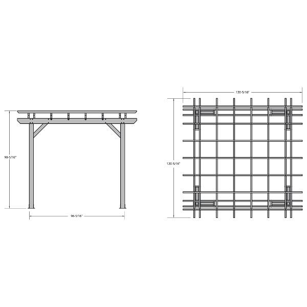 Bodhi 10' x 10' Pergola Pergola