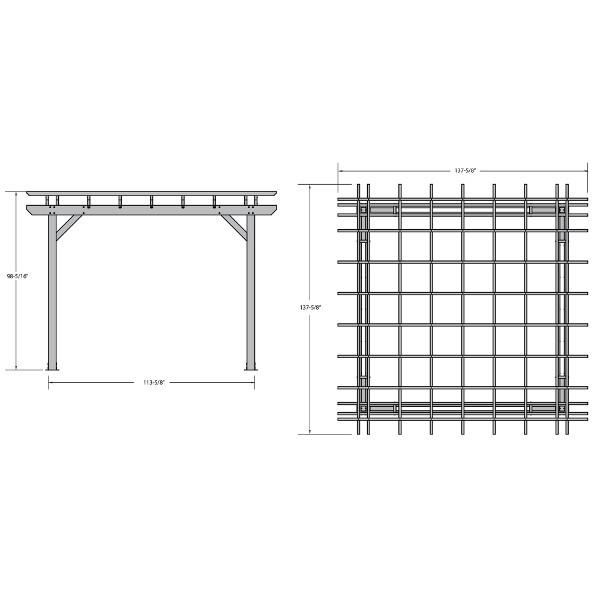 Bodhi 12' x 12' Pergola Pergola