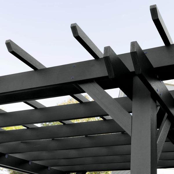 Bodhi Pergola (12 x 12) with 2 Weatherly 4ft Swings Swing