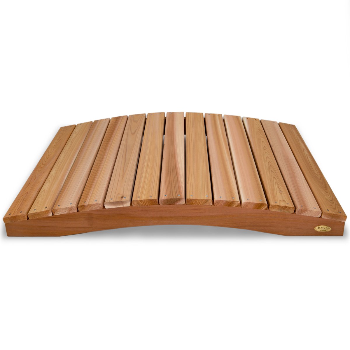 Cedar Garden Bridge with Side Rails Garden Bridge