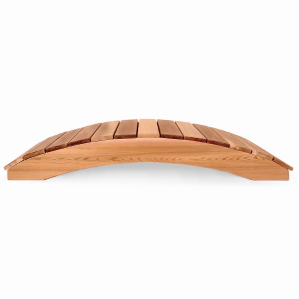 Cedar Garden Bridge with Side Rails Garden Bridge