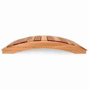 Cedar Garden Bridge with Side Rails Garden Bridge