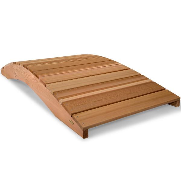 Cedar Garden Bridge with Side Rails Garden Bridge