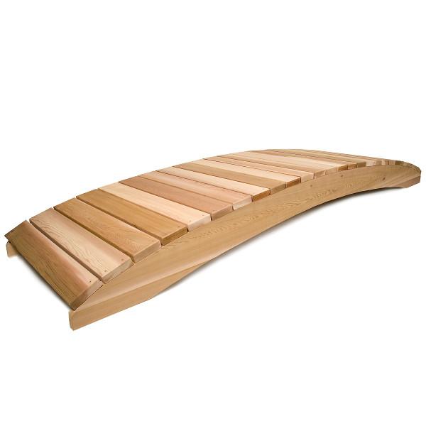 Cedar Garden Bridge with Side Rails Garden Bridge
