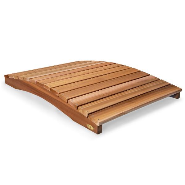Cedar Garden Bridge with Side Rails Garden Bridge 4 ft / Without Side Rails