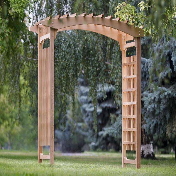 Cedar Pagoda Wedding Arbor Porch Swing Stand