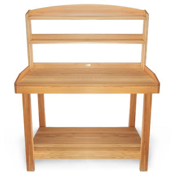 Cedar Potting Bench Storage Benches
