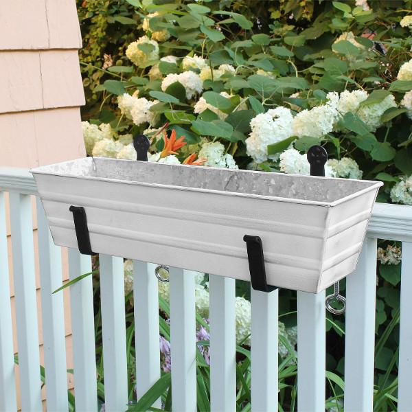 Clamp-On Flower Box Brackets Flower Brackets