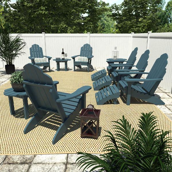 Classic Westport Adirondack Fireside Set Conversation Set