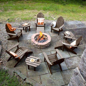 Classic Westport Adirondack Fireside Set Conversation Set