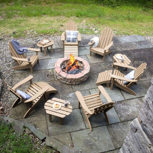 Classic Westport Adirondack Fireside Set Conversation Set