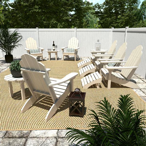 Classic Westport Adirondack Fireside Set Conversation Set