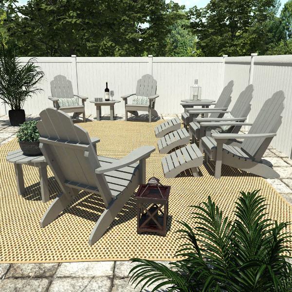 Classic Westport Adirondack Fireside Set Conversation Set