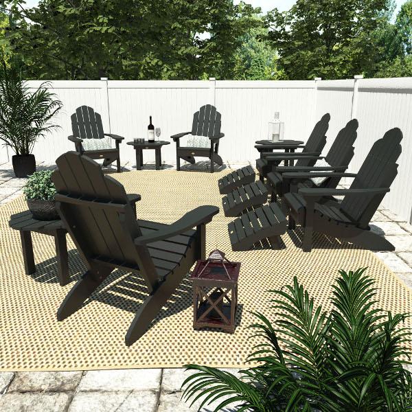 Classic Westport Adirondack Fireside Set Conversation Set