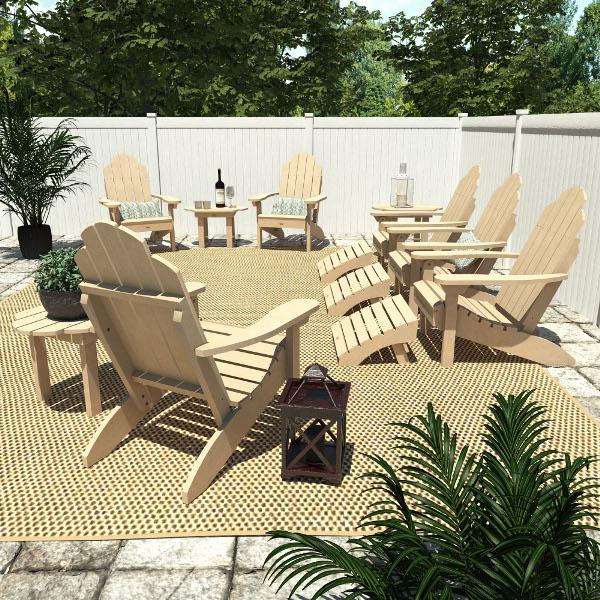 Classic Westport Adirondack Fireside Set Conversation Set