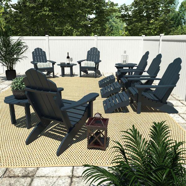 Classic Westport Adirondack Fireside Set Conversation Set
