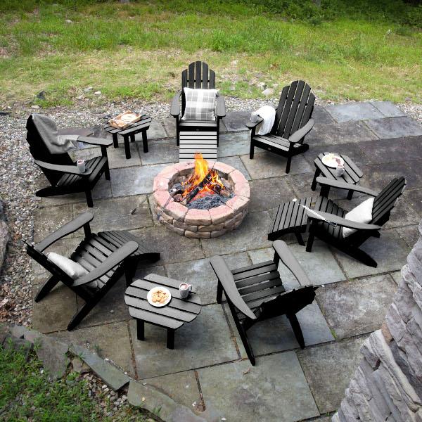 Classic Westport Adirondack Fireside Set Conversation Set