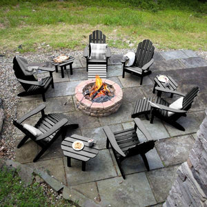 Classic Westport Adirondack Fireside Set Conversation Set
