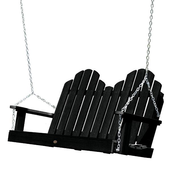 Classic Westport Porch Swing Porch Swing Black