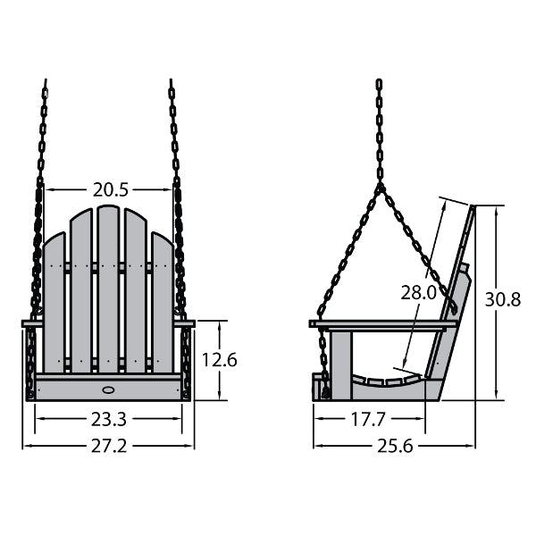 Classic Westport Single Seat Swing Seat Swing