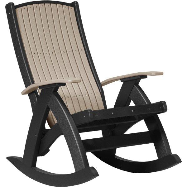 Comfort Rocker Rocker Chair Weatherwood &amp; Black