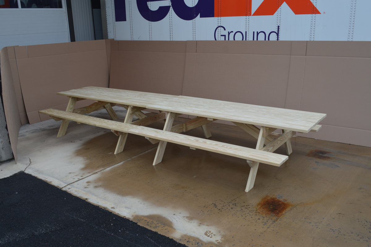 Commercial Grade Pressure Treated Pine Park Picnic Table (ADA Compliant) Picnic Table