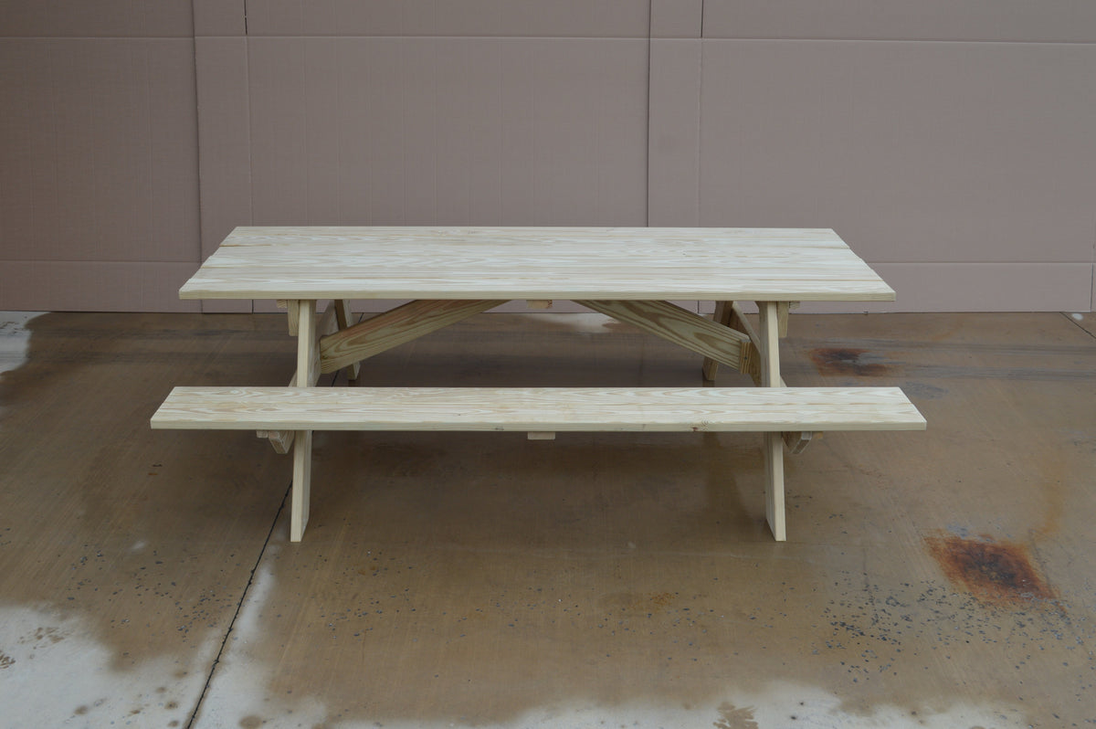 Commercial Grade Pressure Treated Pine Park Picnic Table (ADA Compliant) Picnic Table