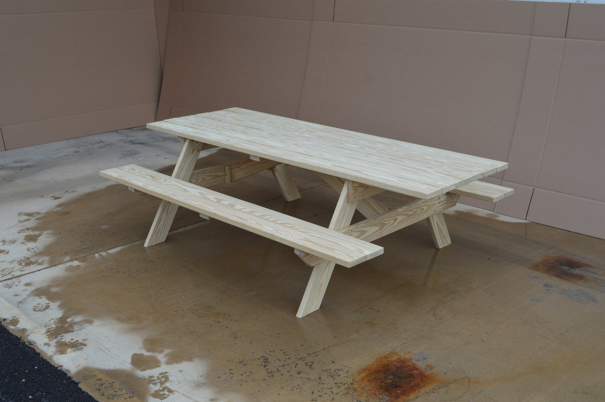 Commercial Grade Pressure Treated Pine Park Picnic Table (ADA Option) Picnic Table