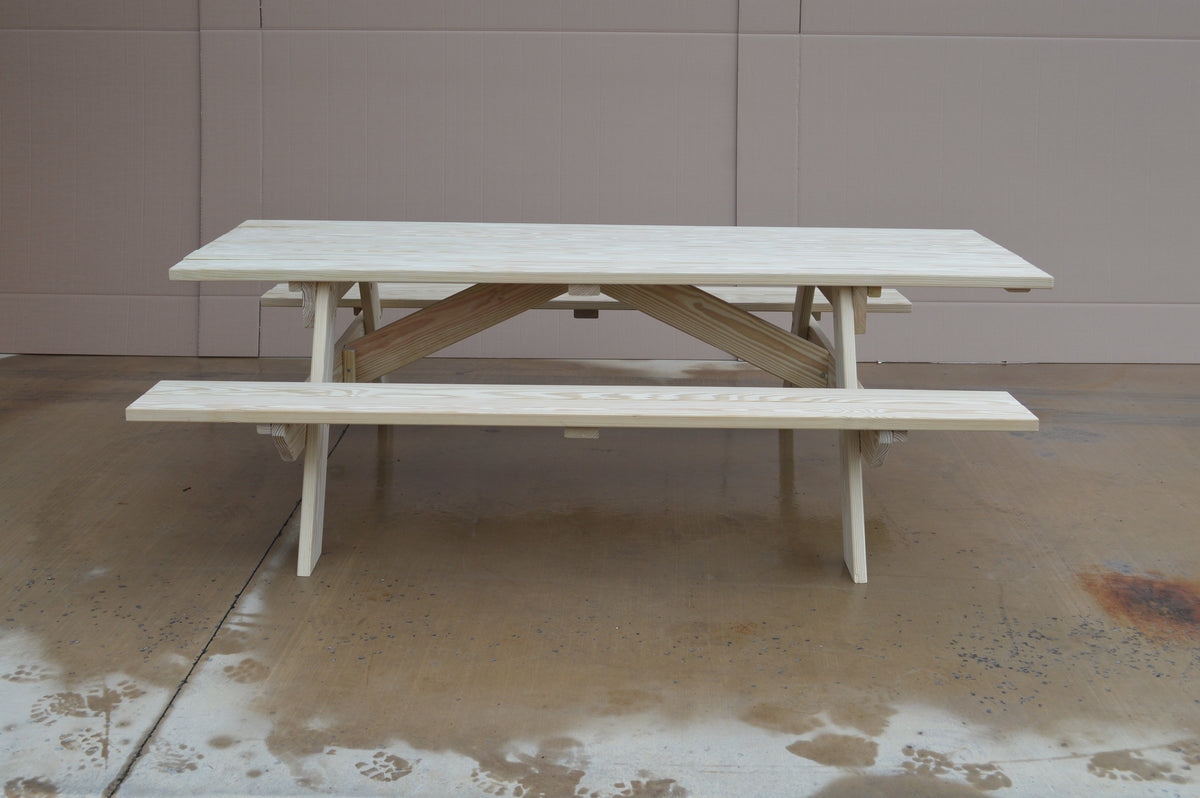 Commercial Grade Pressure Treated Pine Park Picnic Table (ADA Option) Picnic Table