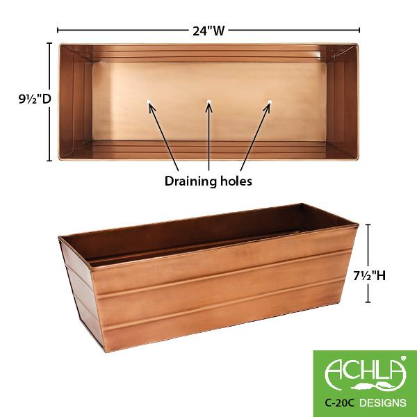 Copper Plated Flower Box Flower Box