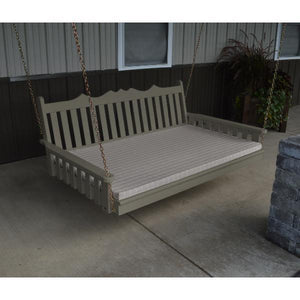 Yellow Pine 75" Twin Mattress Royal English Garden Swingbed