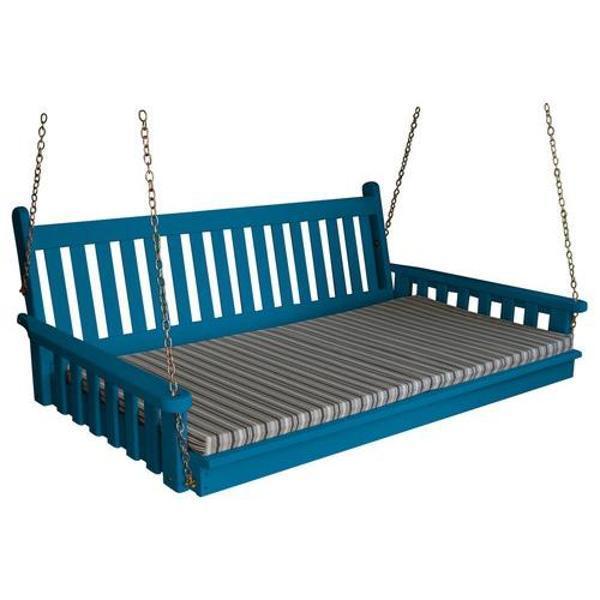 Yellow Pine 75" Twin Mattress Traditional English Swingbed - The Charming Bench Company