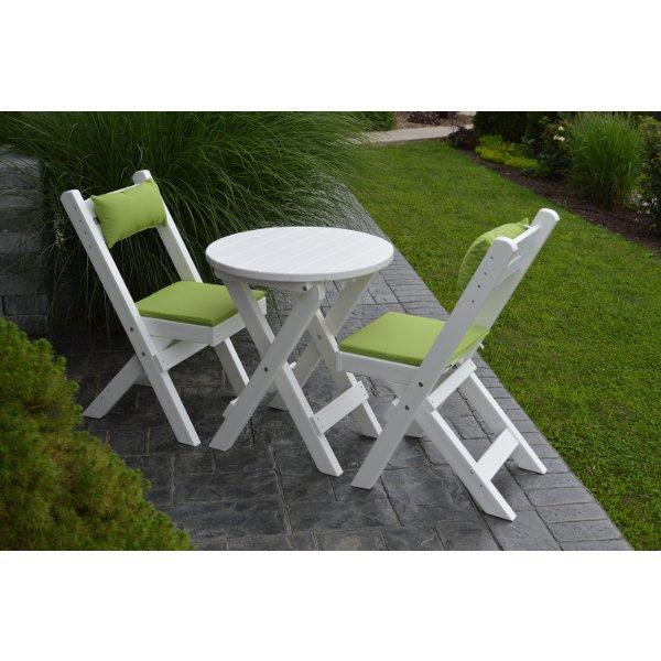 Coronado Folding Poly Bistro Set - The Charming Bench Company