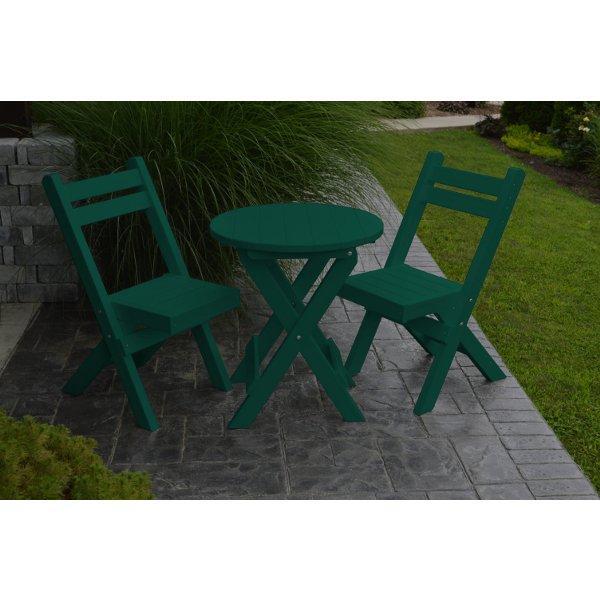 Coronado Folding Poly Bistro Set - The Charming Bench Company