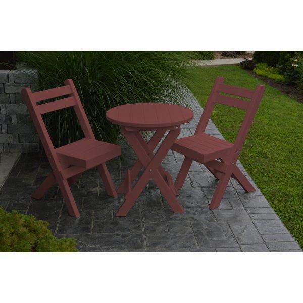 Coronado Folding Poly Bistro Set - The Charming Bench Company